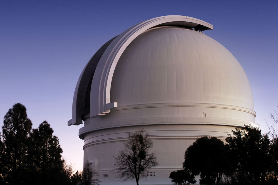 
       The 200-inch Hale Telescope at Palomar.
    