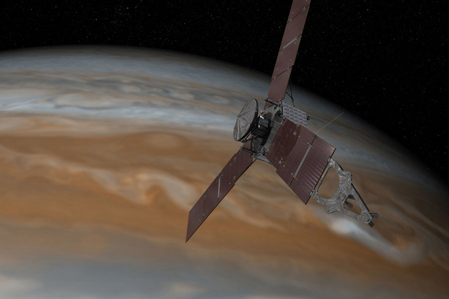 
       The NASA Juno mission is one of the most recent spacecraft carrying an ultraviolet spectrograph for studying Jupiter’s atmosphere.
    