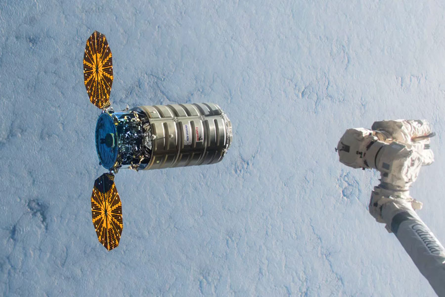 
       CYGNUS Orbital Supply Vehicle. It has now docked on the station
