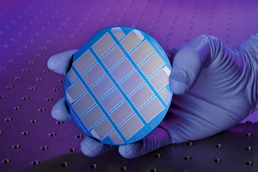 
       A wafer of several of the first 10,000-pixel near-IR MKID arrays for the planet-finding instrument named Dark-speckle Near-IR Energy-resolved Superconducting Spectrometer (DARKNESS).
    