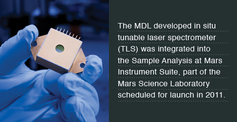 The Sample Analysis at Mars instrument suite will weigh about 83 lbs (38 kg), and make up about half the science payload of the Mars Science Laboratory mission to search for carbon-based compounds associated with life.